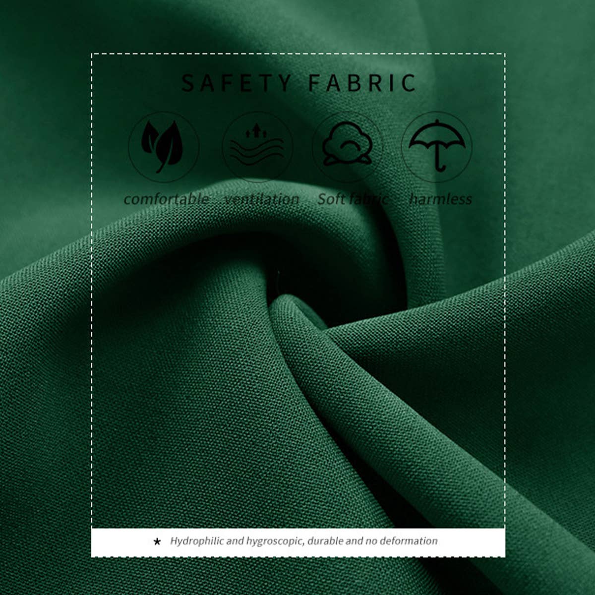 DEEP V-NECK PLEATED LONG-SLEEVED DRESS