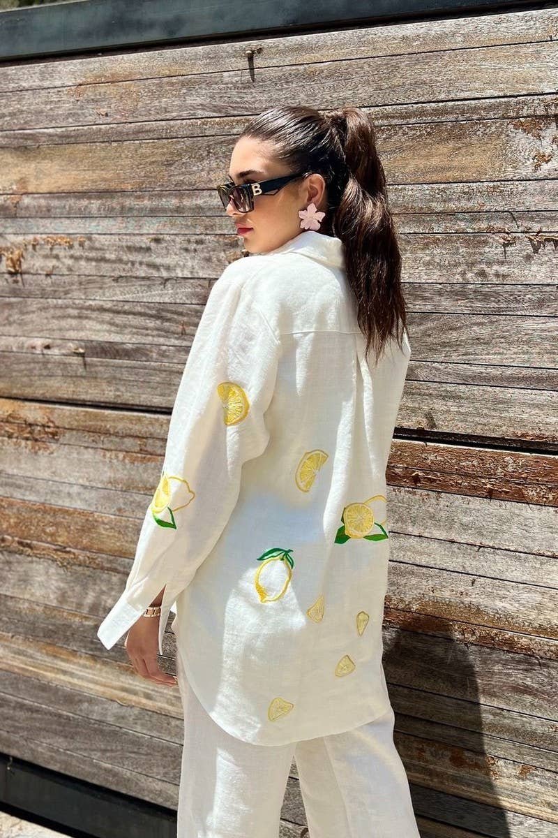 CWSTB1949_EMBROIDERED LONG SLEEVE SHIRT AND PANTS SET