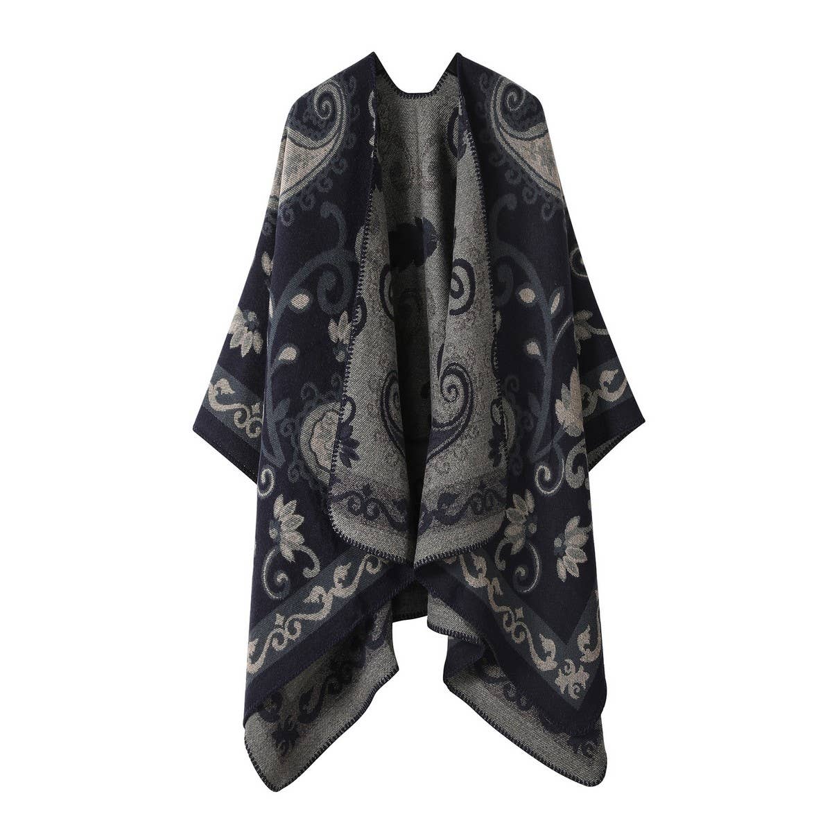 RETRO SHAWL SCARF WARM OUTERWEAR CAPE_CWASC2215