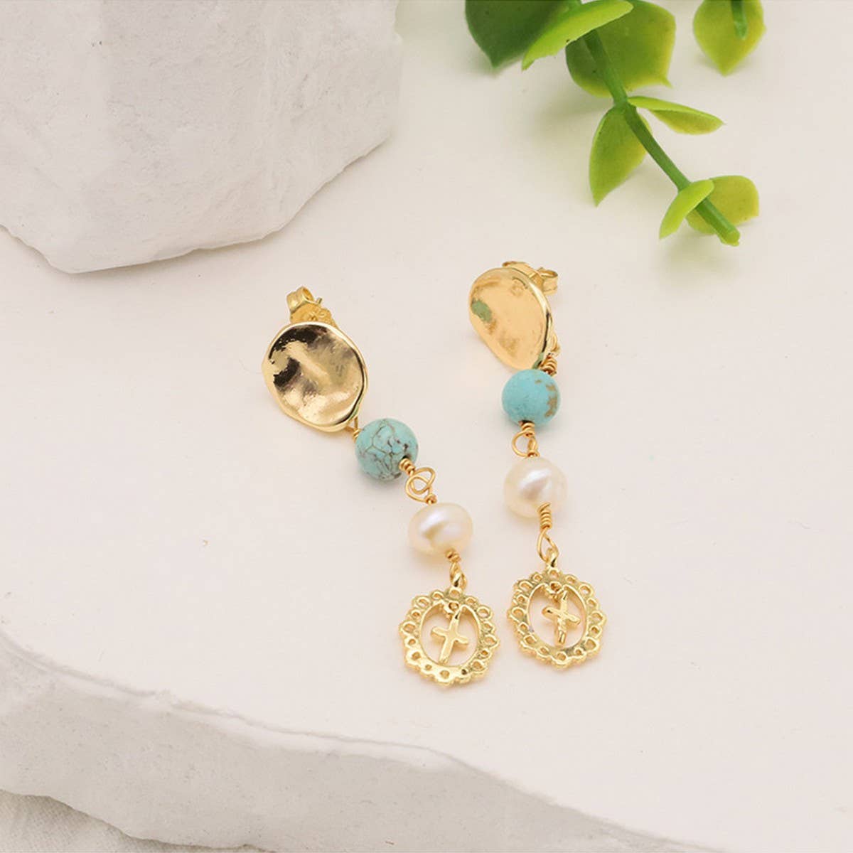 NEW HIGH-END NATURAL FRESHWATER PEARL EARRINGS