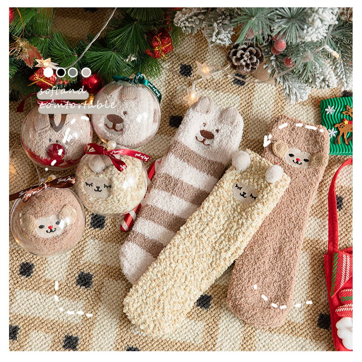 CWMS02732_KIDS FAMILY CHRISTMAS CREW SOCKS WINTER GIFT