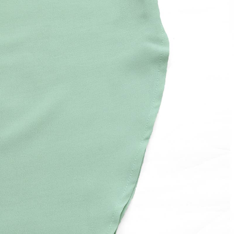 Casual Solid Irregular Split Hem High Waist Dress