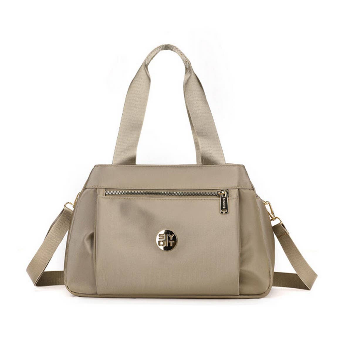 FASHION MULTI-COMPARTMENT CANVAS SHOULDER BAG_CWAB3450