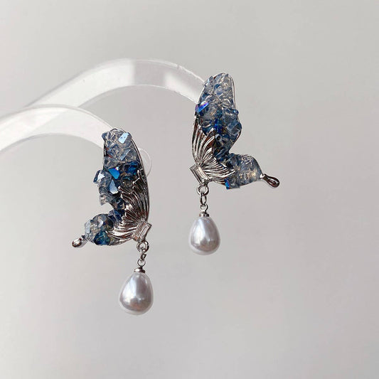 SUPER FAIRY CRYSTAL BUTTERFLY EARRINGS