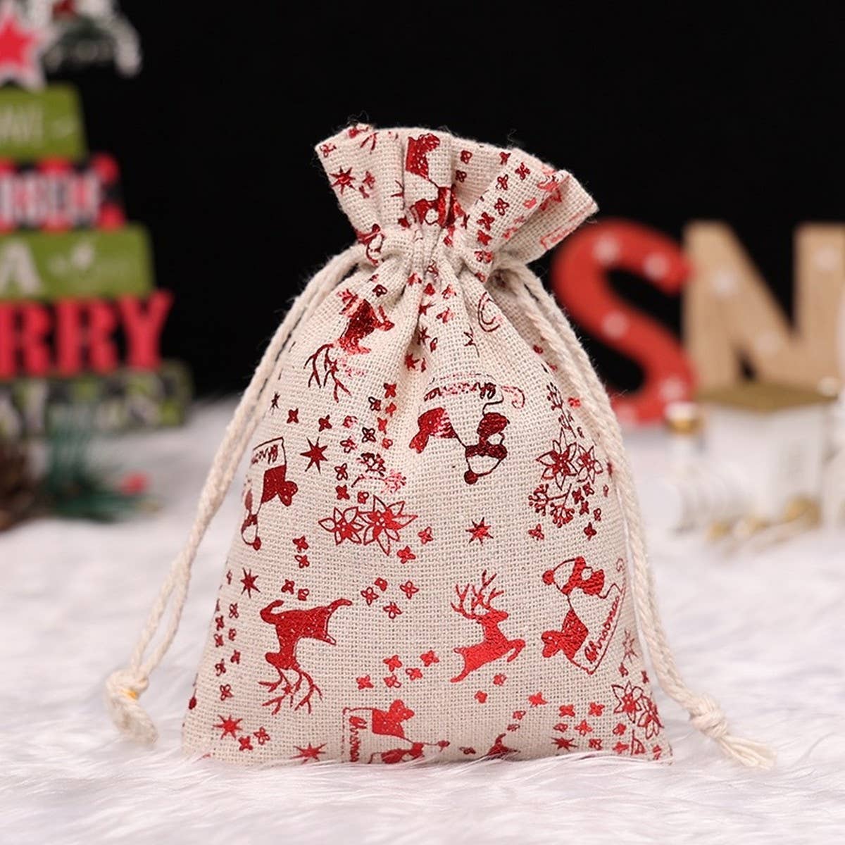 CWMM9410_CHRISTMAS CANDY DRAWSTRING GIFT BAG
