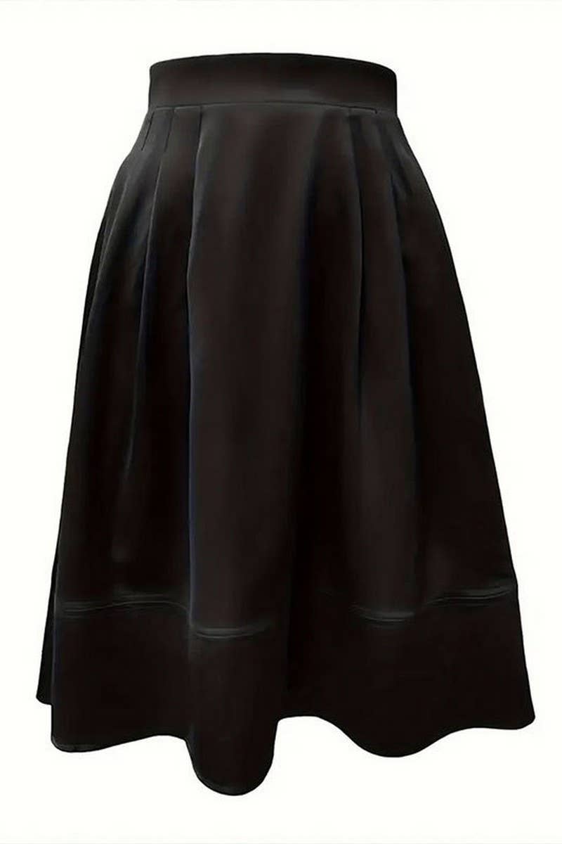 CWBMS0430_SPRING AND SUMMER COMMUTER PLEATED SKIRT