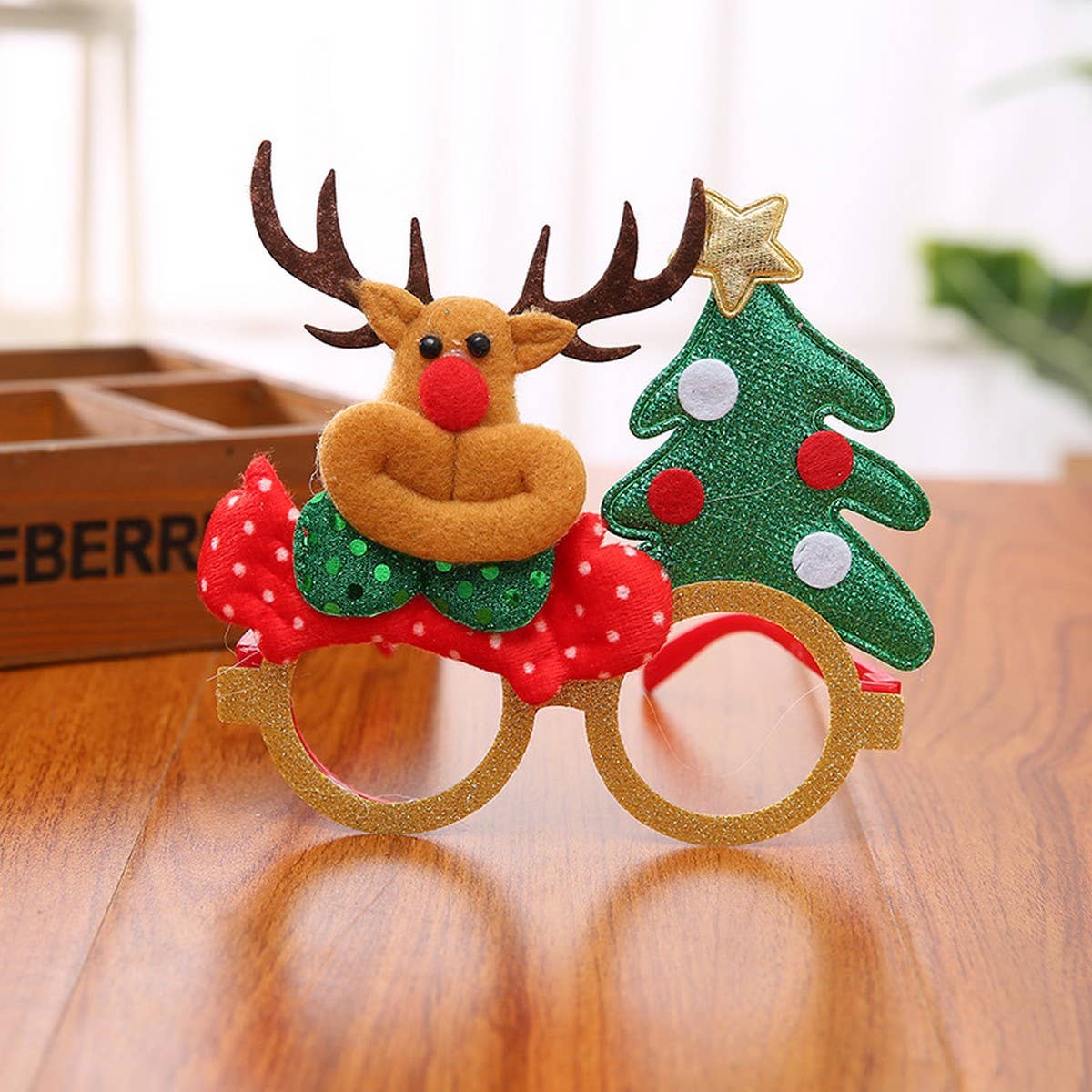 CHRISTMAS CARTOON COLORED GLASSES