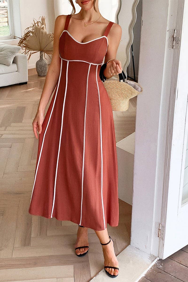 CWDHL0877_SUMMER HOLIDAY CASUAL SUSPENDER DRESS