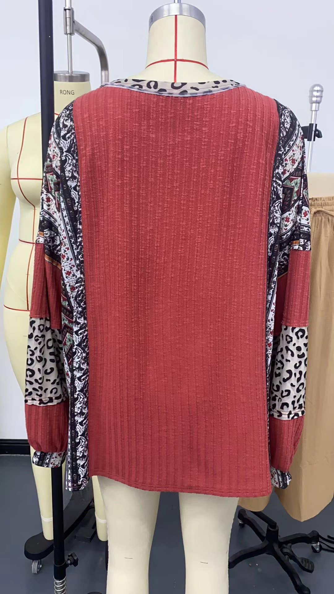 Clashing striped round-up sweatshirt