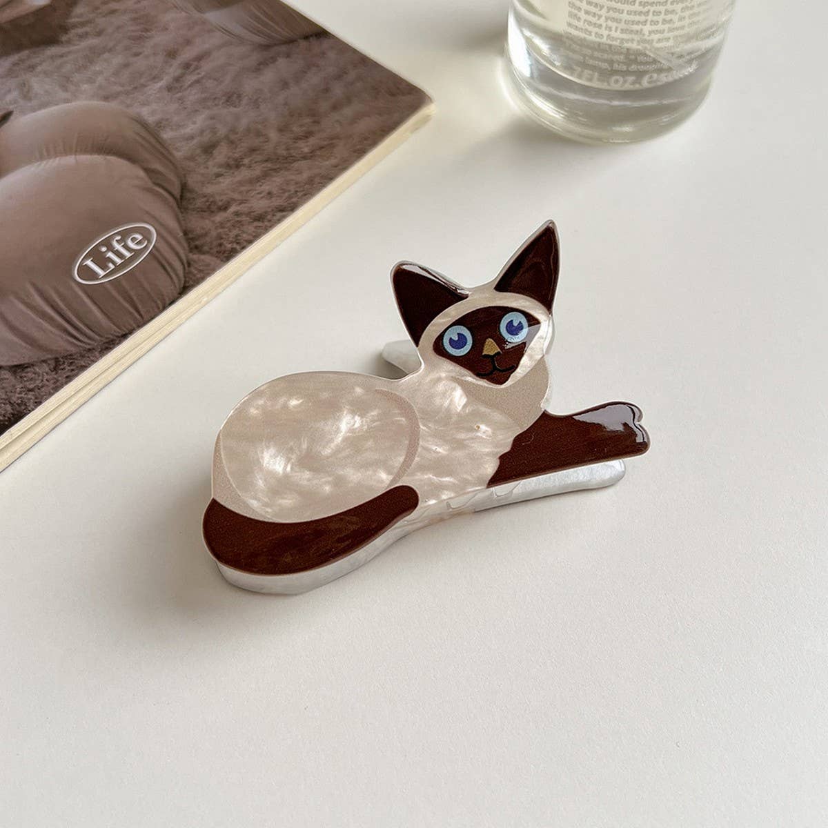 Cute Animal Hair Claw Cat & Dog Medium Shark Clip