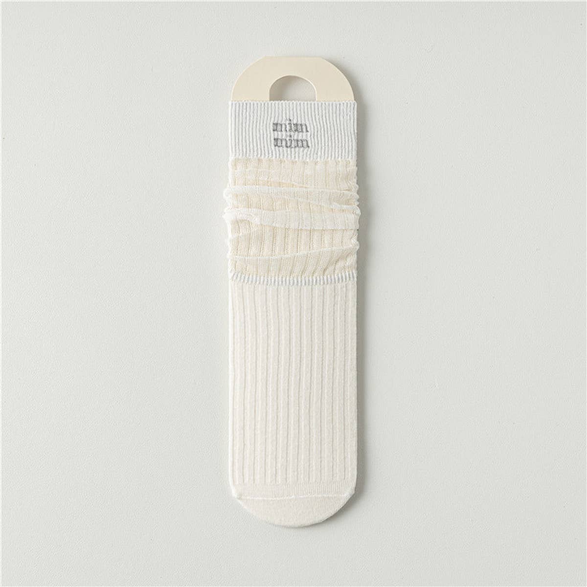 BREATHABLE MESH MID-LENGTH COTTON SOCKS_CWMS0646