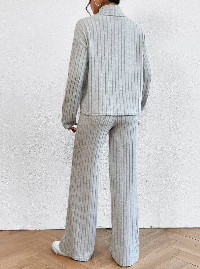 CASUAL HIGH-NECK KNITTED LONG-SLEEVED PANT SUIT_CWSTB1237