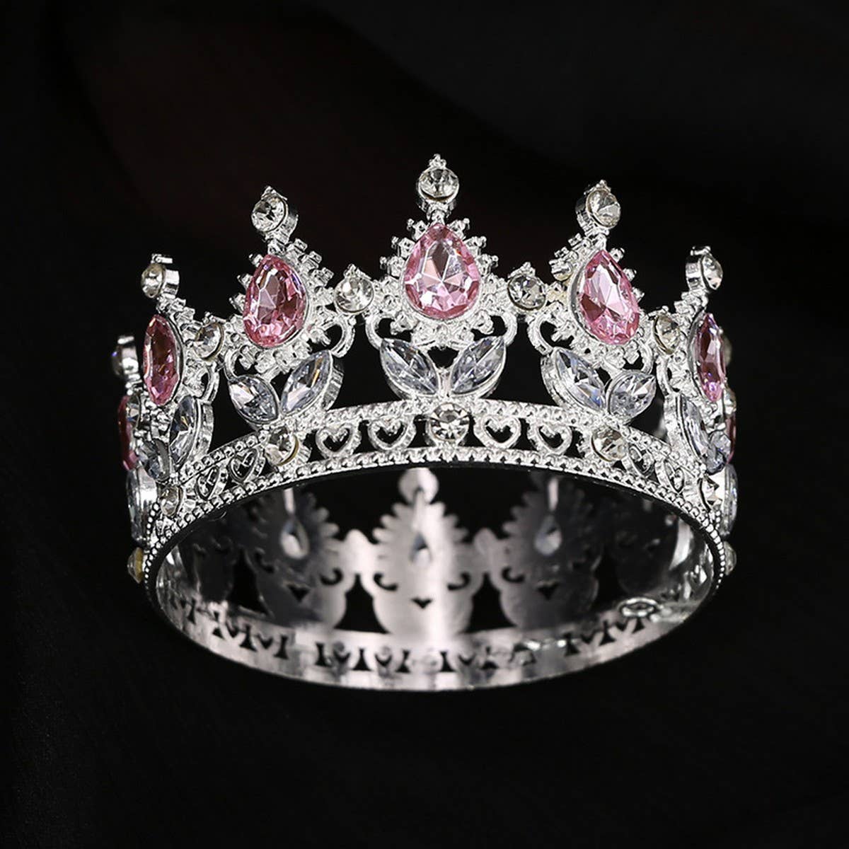 FLOWER CAKE DECORATION WEDDING CRYSTAL TIARAS