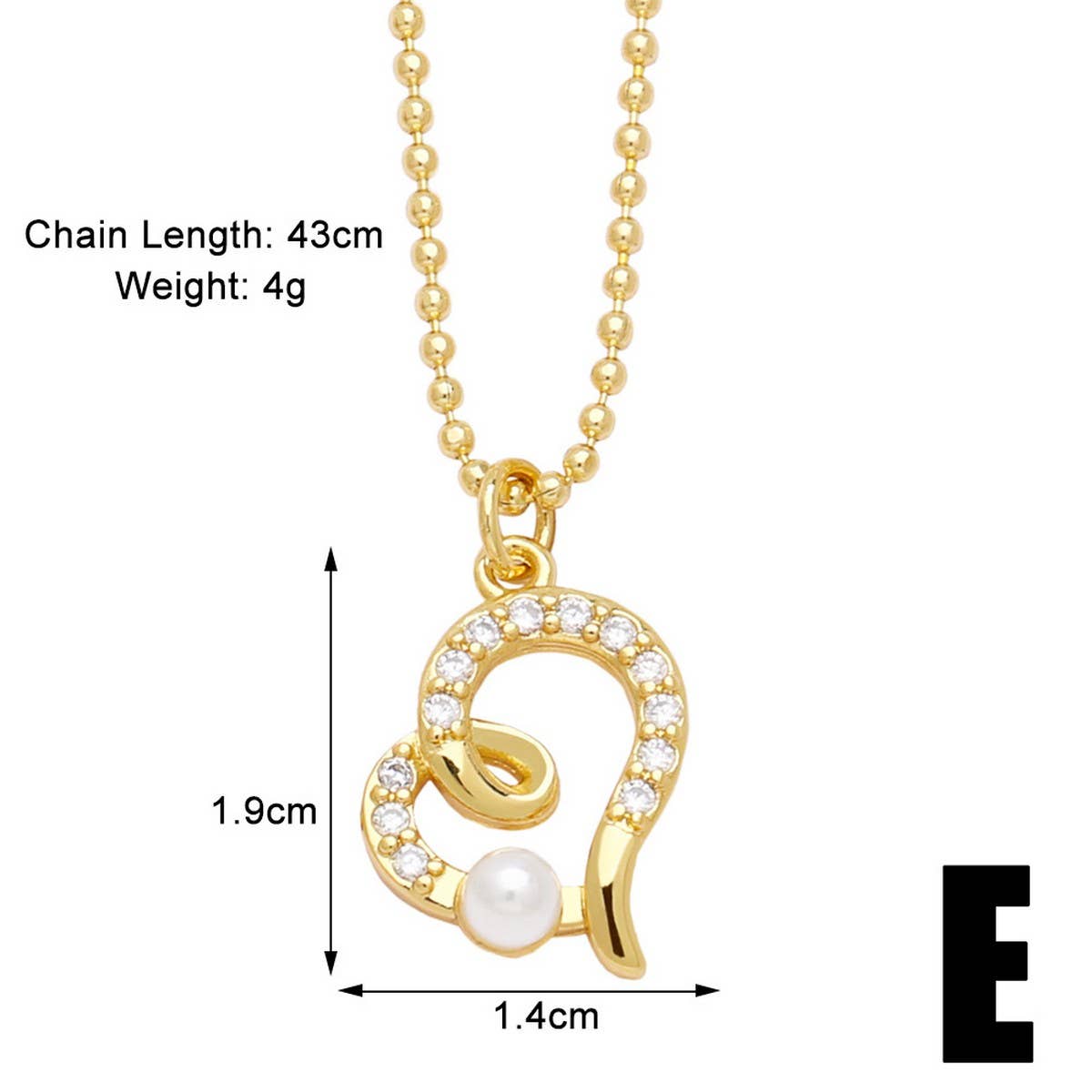 FLOWER PEARL INLAID ZIRCONIUM PENDANT NECKLACE