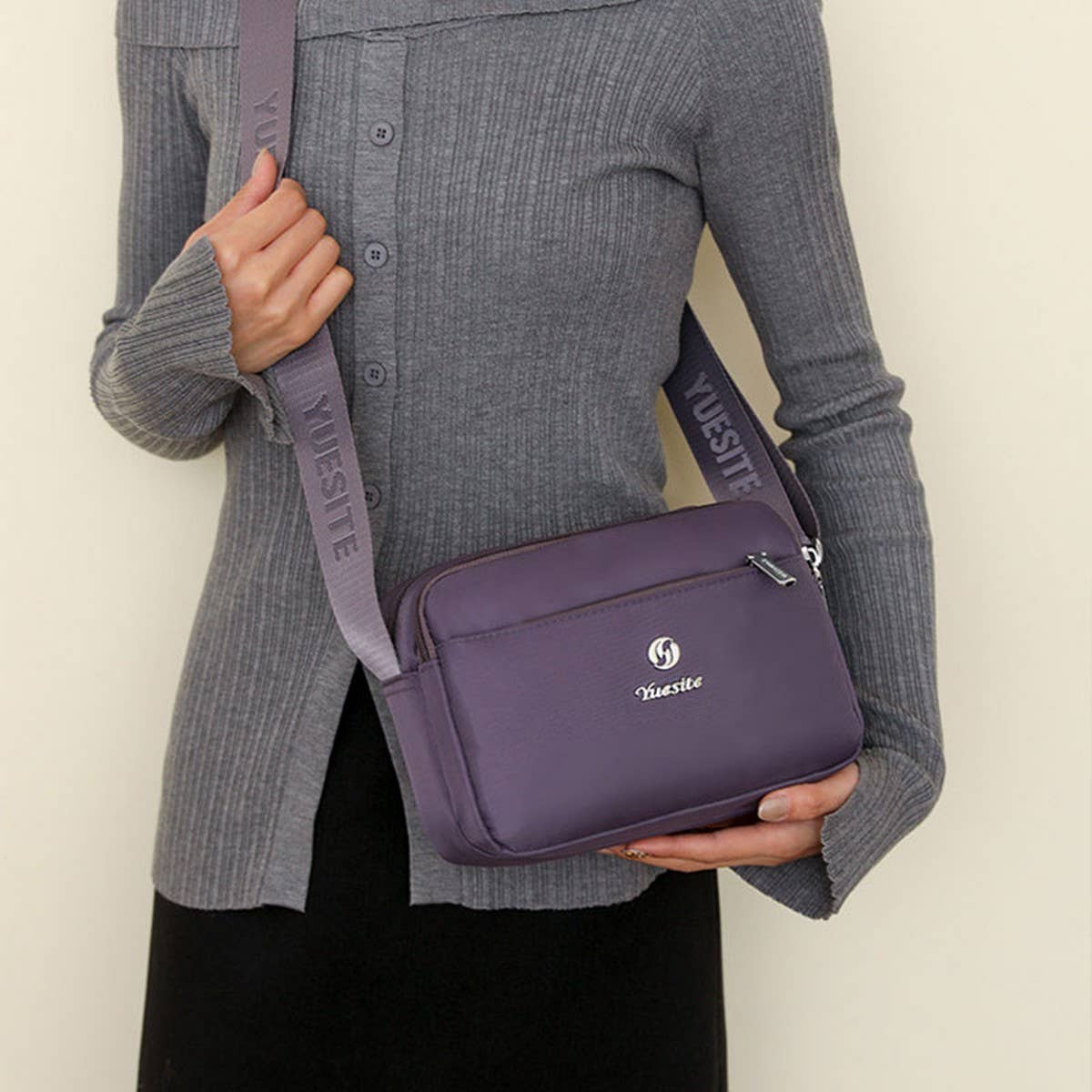 FASHIONABLE SIMPLE SHOULDER MESSENGER BAG_CWAB3499