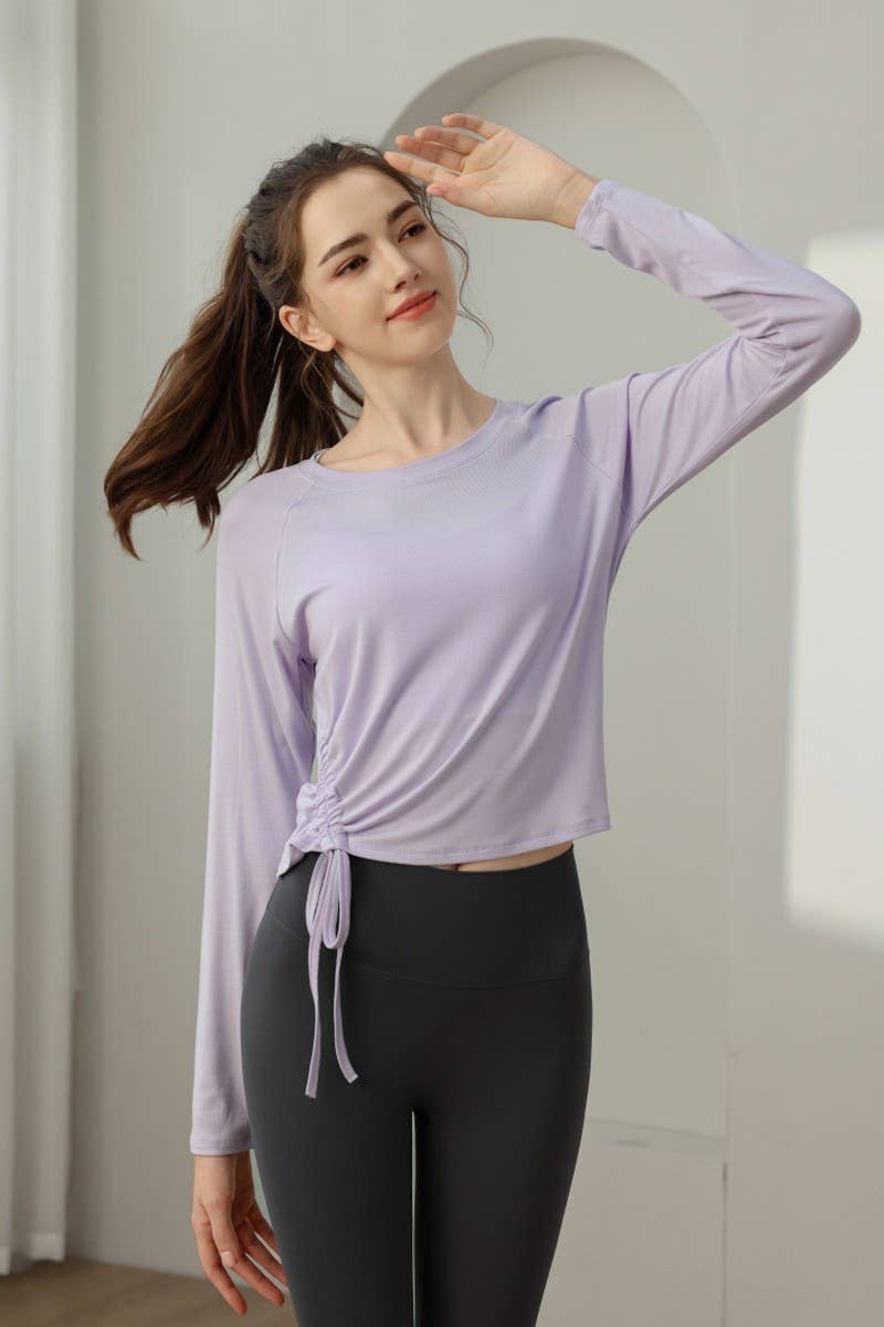 CWTBLL3631_NEW STYLE SPORTS SLIM YOGA TOPS