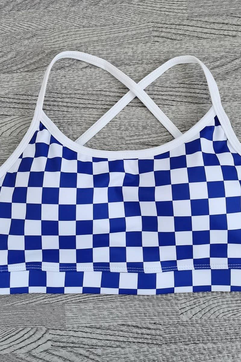 CWTTK1105_YOGA TANK TOP WITH CHECKERBOARD PRINT AND PADDING