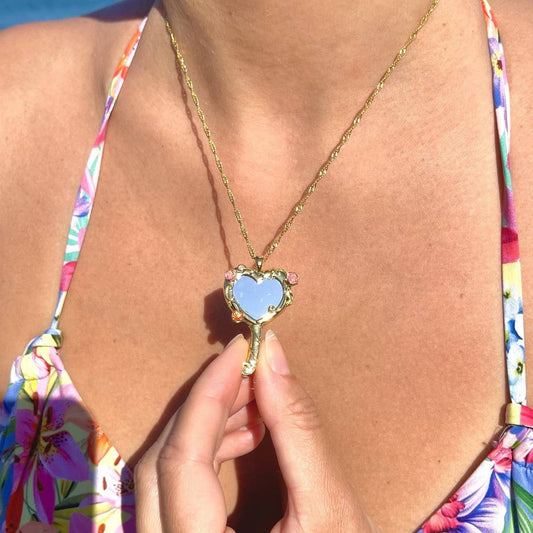 BARBIE DOPAMINE MIRROR NECKLACE_CWAJE1589