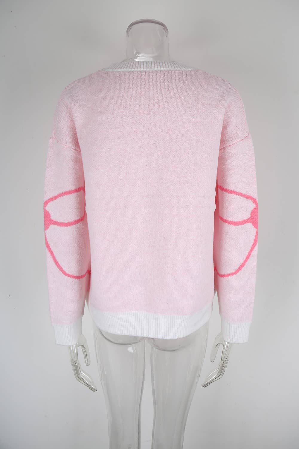 Casual and fashionable floral knitted sweater