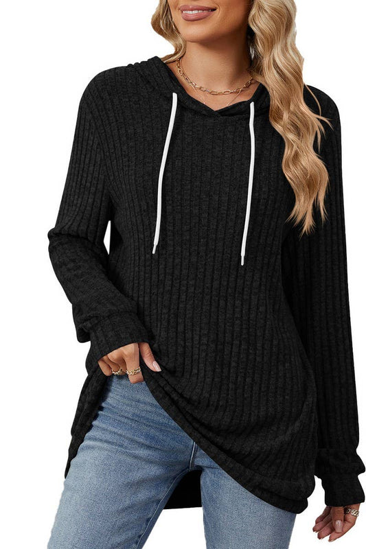 CWOHOL1110_AUTUMN AND WINTER LOOSE HOODED SWEATSHIRT