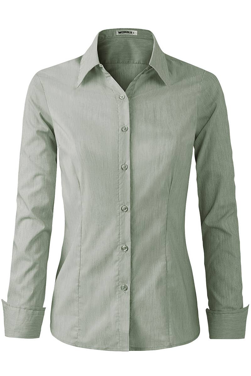 CWTDSL028_Button Down Long Sleeve Collared Shirts