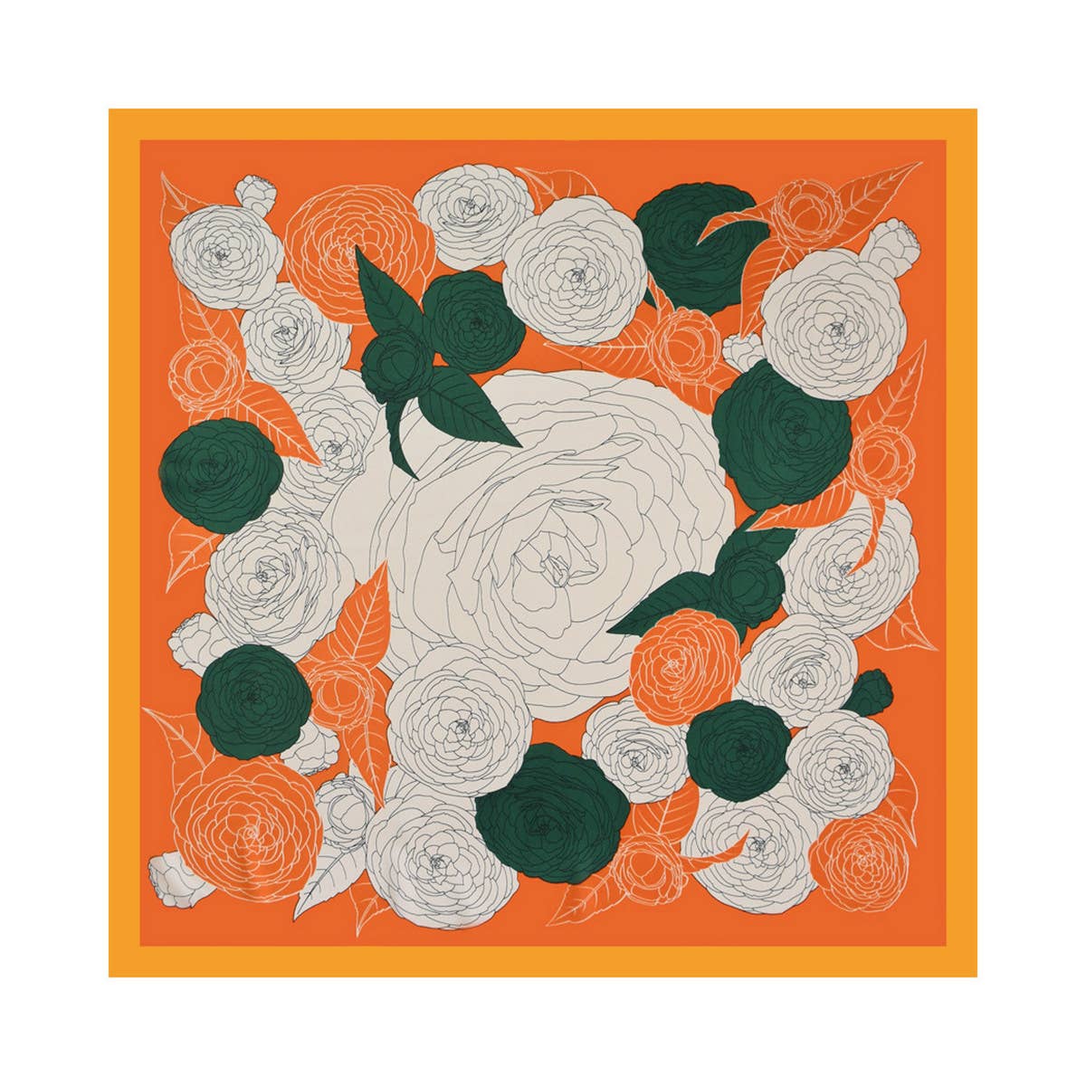 NEW FLORAL FLOWER SQUARE SCARF