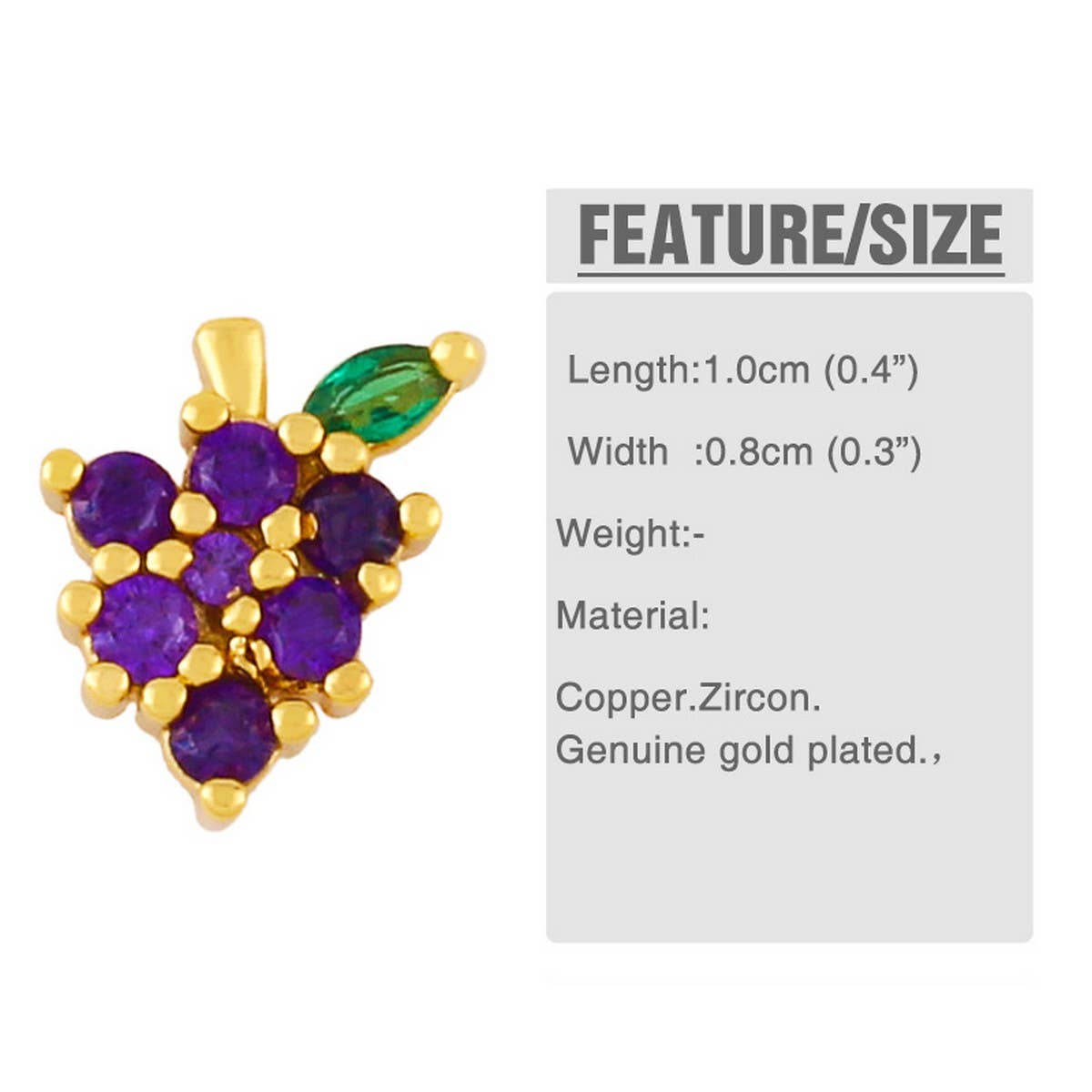 FRUIT STUDDED DIAMOND EARRINGS