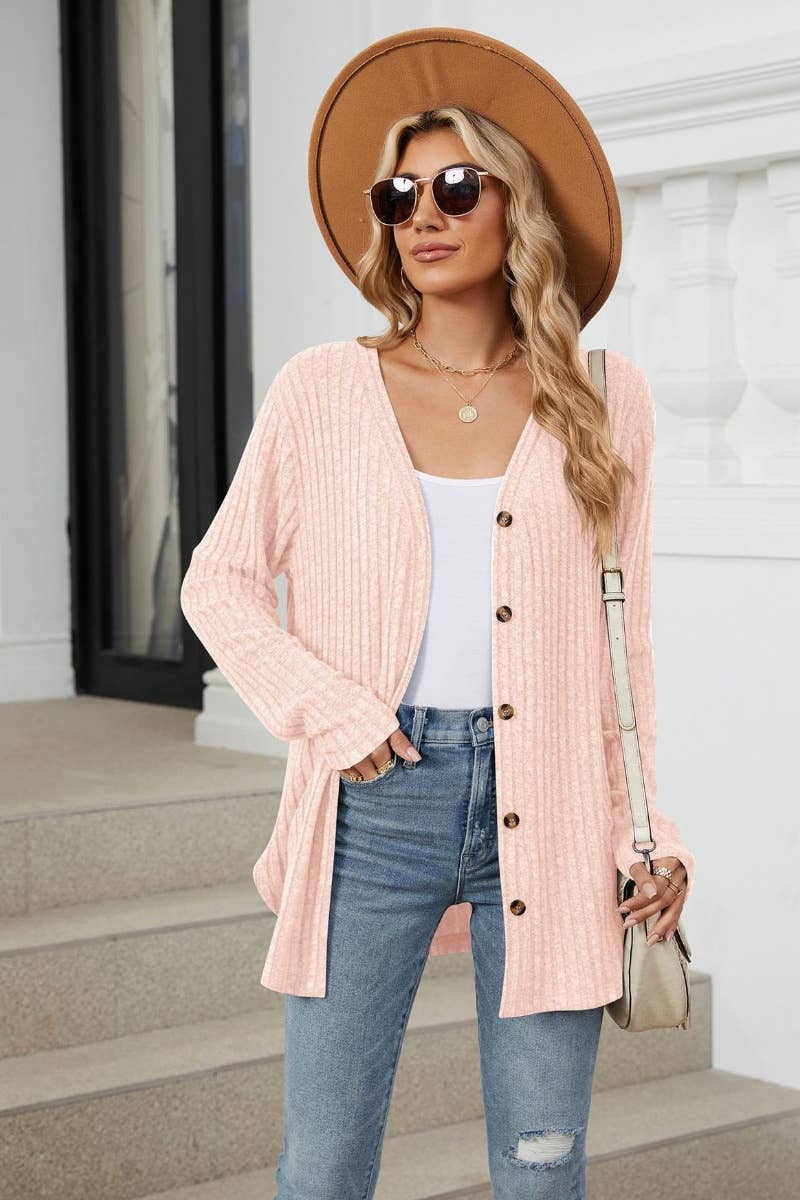 CWOCAL2137_WINTER BUTTON-UP LONG SLEEVE SWEATER CARDIGAN