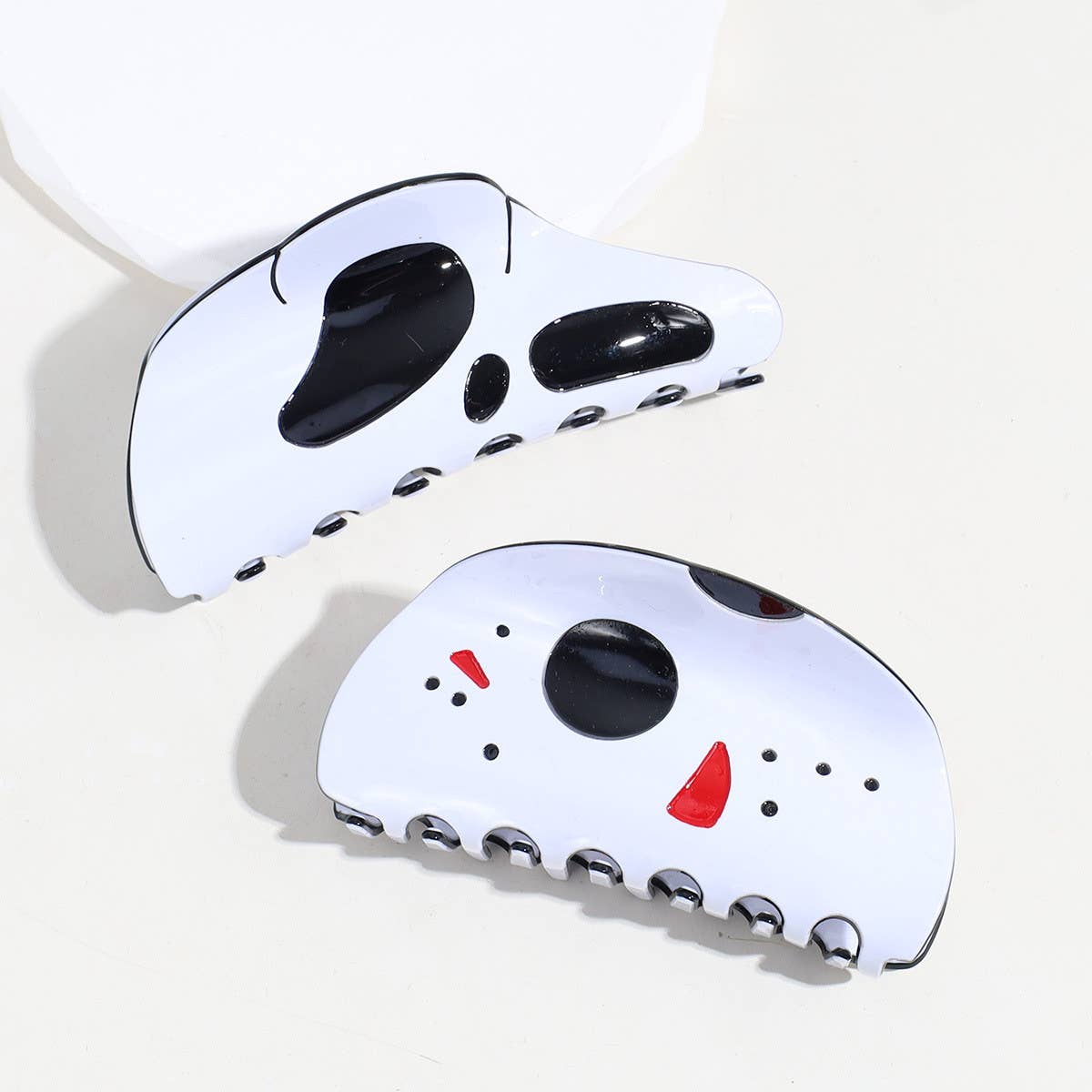 HALLOWEEN SIMPLE FUNNY SKULL HAIR CLIP