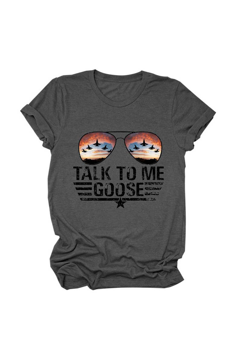 CWTTS1547_SUMMER LETTER PRINT SHORT-SLEEVED T-SHIRT