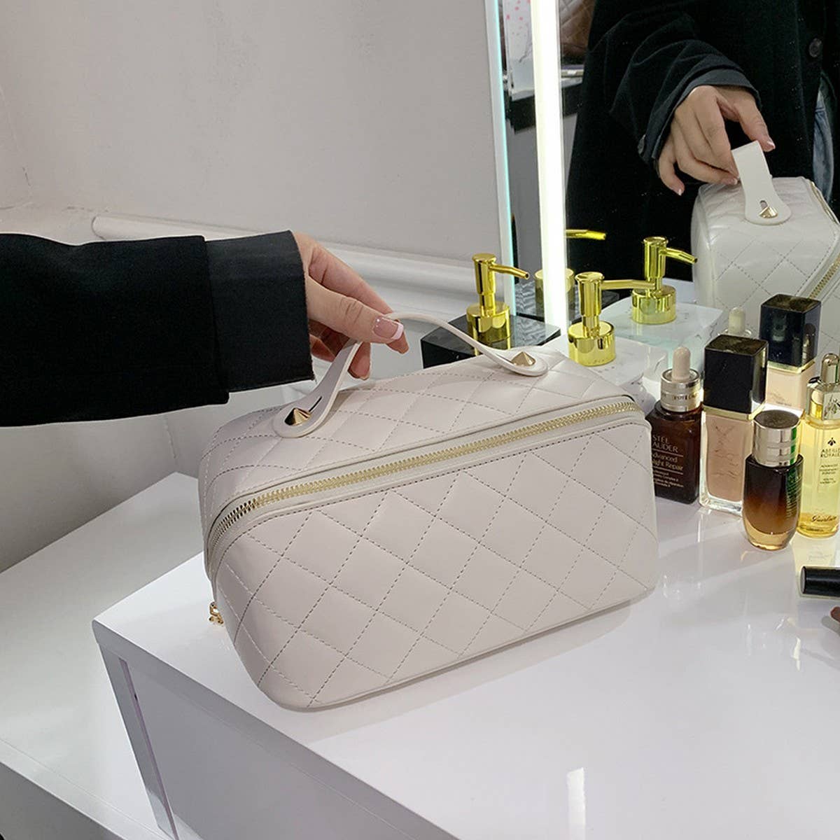 NEW DIAMOND-SHAPED LARGE-CAPACITY COSMETIC BAG_CWAB4378