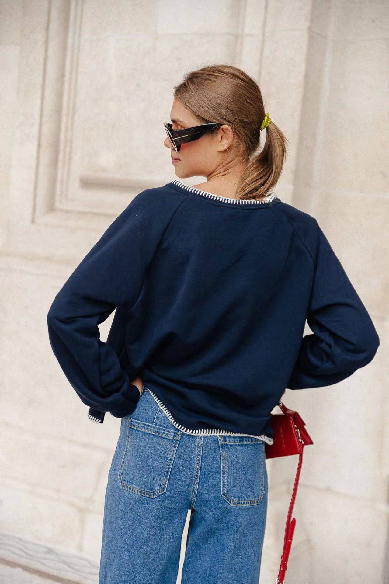 COMFORTABLE LOVE ROUND NECK LONG SLEEVE HOODIE