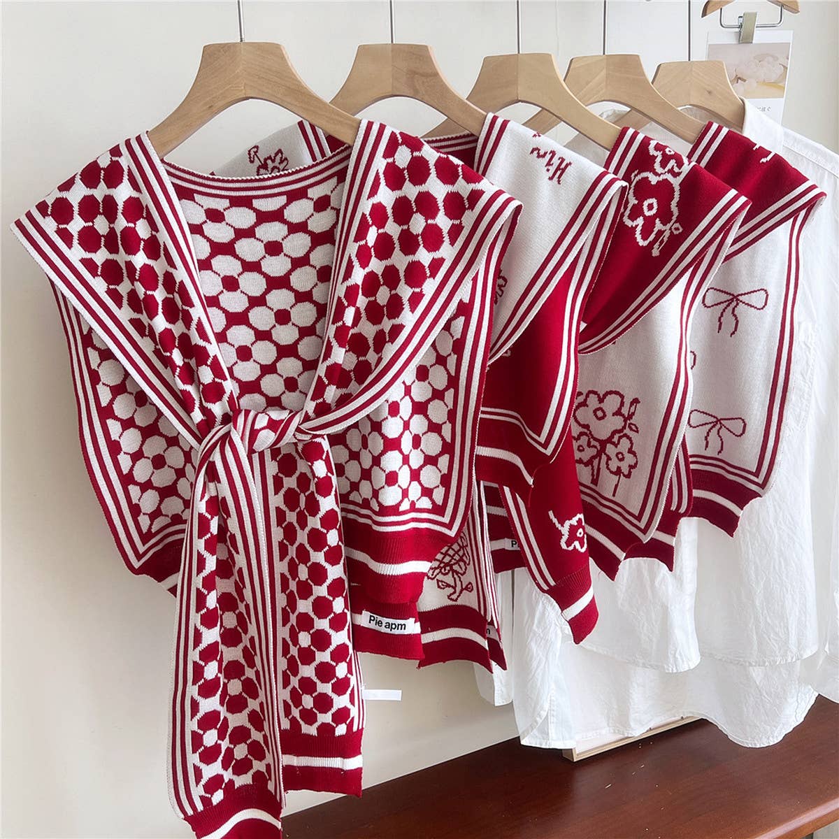 Floral Knit Shawl ? Light Cardigan Scarf for Women