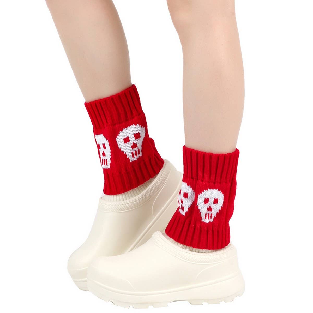 CWMS02719_KNIT BOOT SOCKS SHORT LEG WARMERS