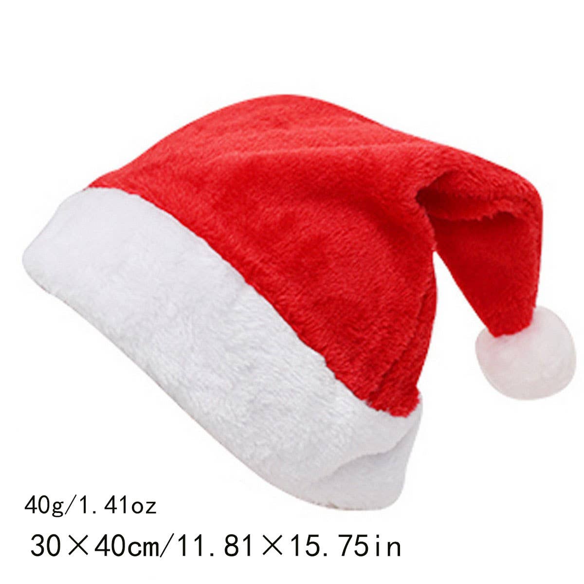 CWAH04584_RED SANTA HAT WITH GOLD STARS FOR CHRISTMAS PARTY