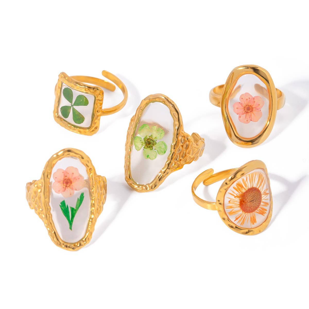 ROUND PRESERVED DRIED FLOWER RING