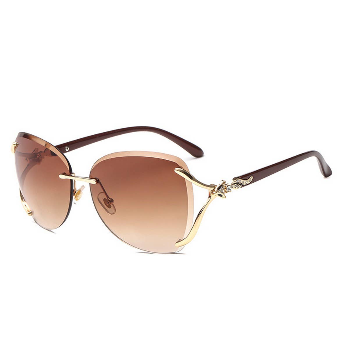 Fox Head Rimless Fashion Sunglasses for Women