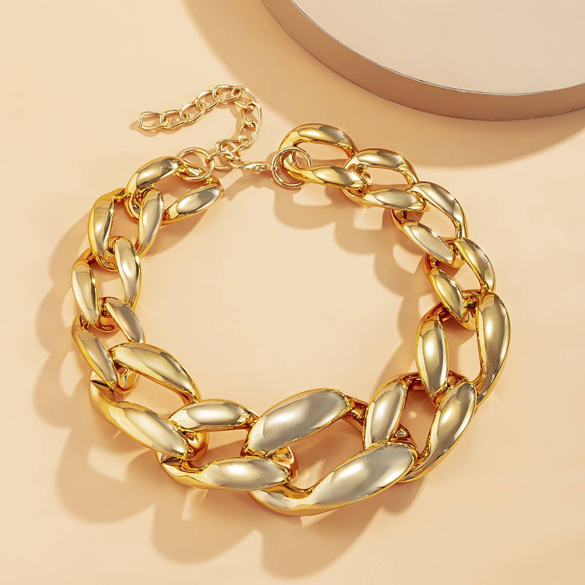 HIP HOP PUNK THICK CHAIN HOLLOW NECKLACE