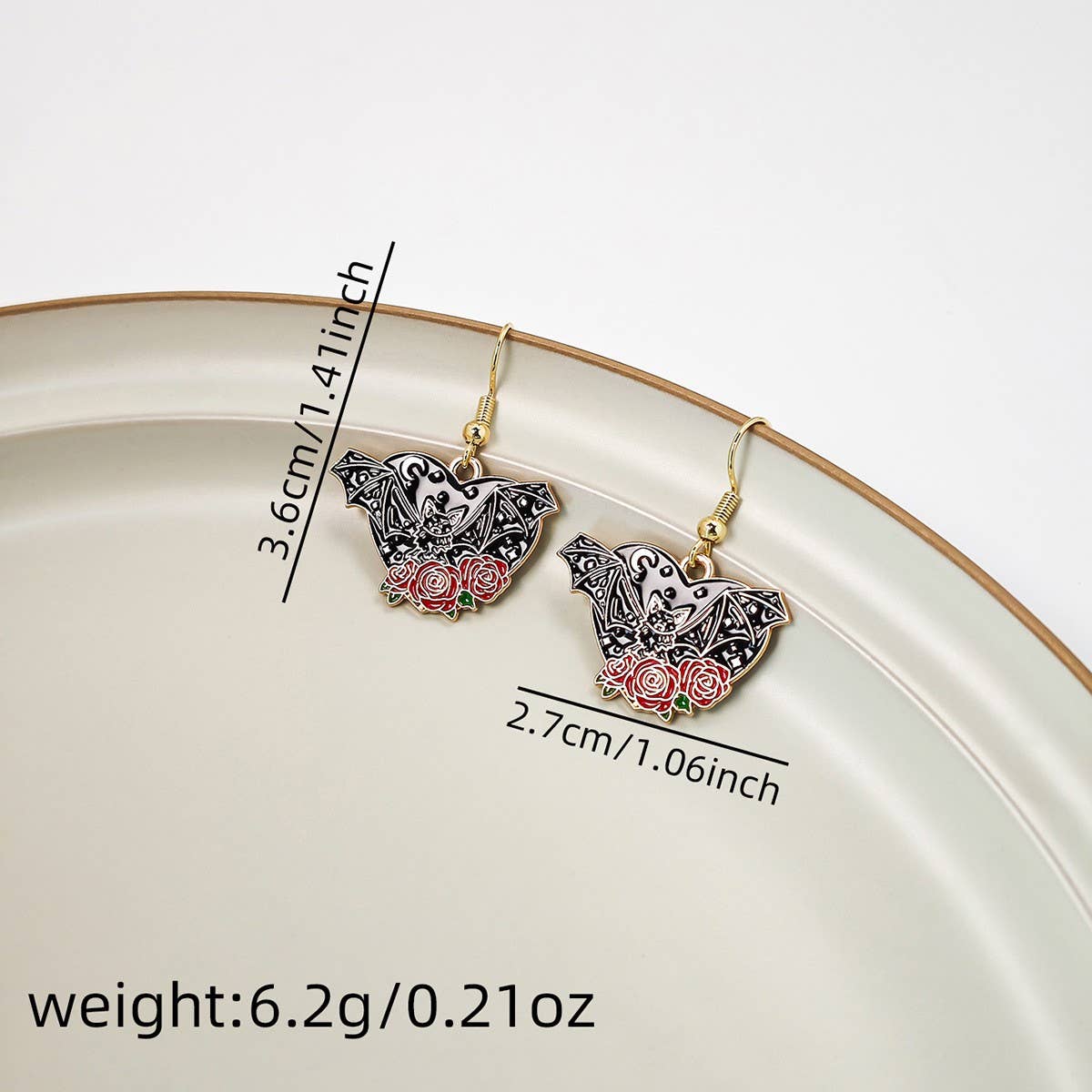 HALLOWEEN DARK FUNNY PERSONALITY EARRINGS