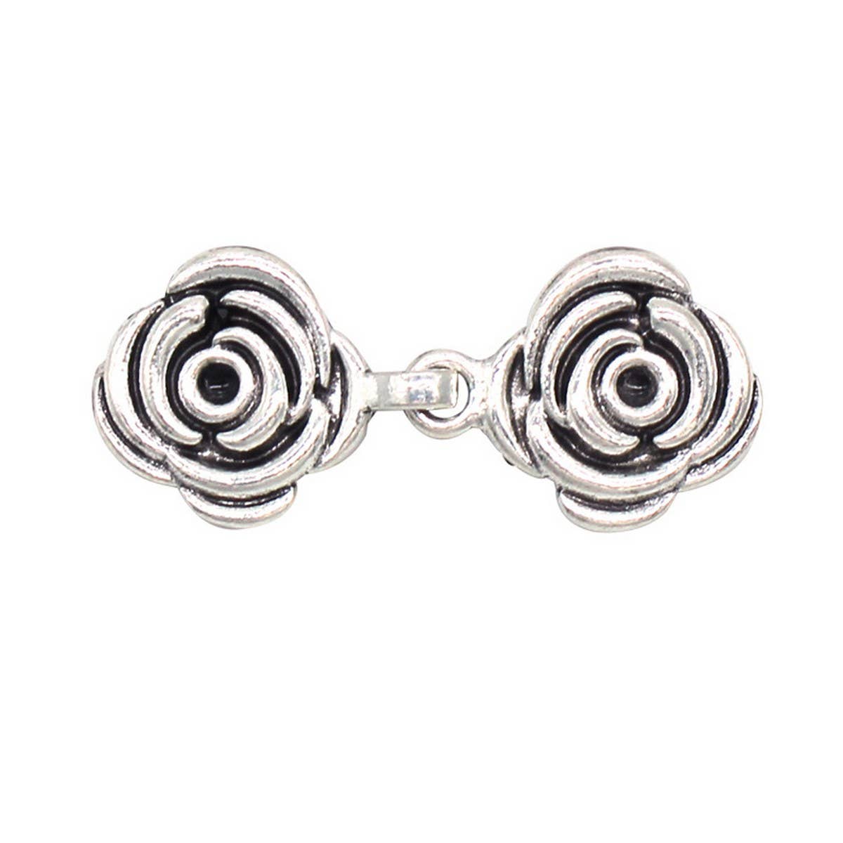 NEW BUCKLE ROSE LEAF RETRO SHAWL CLIP FIXED
