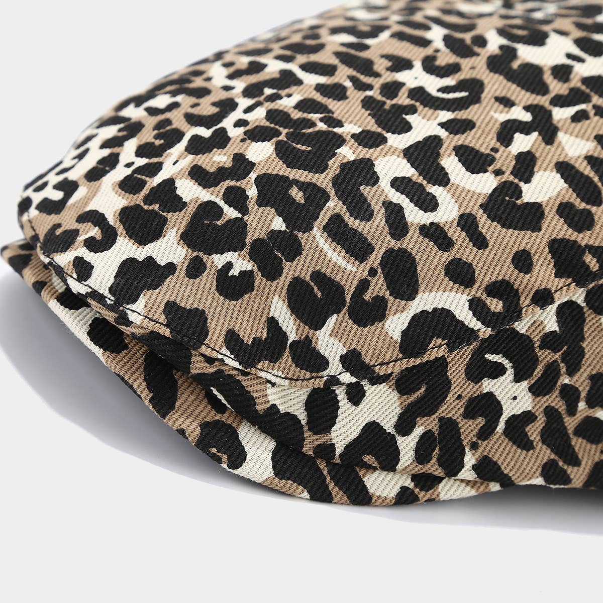 VINTAGE LEOPARD FLAT BERET_CWAH1630