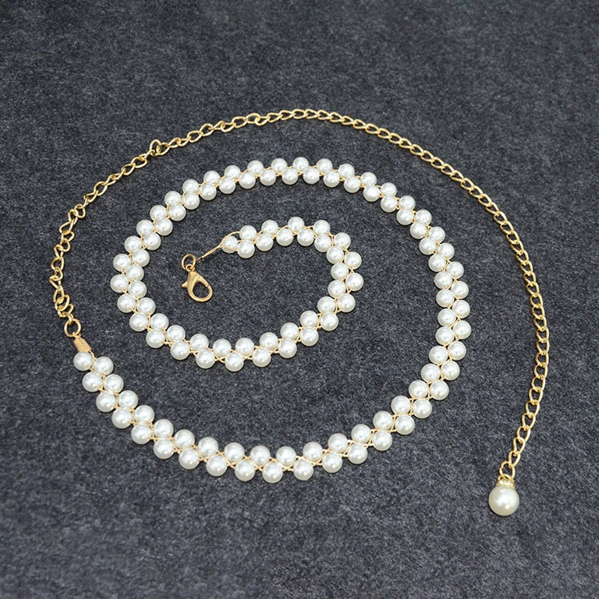 CASUALVERSATILE PEARLSTRING ELEGANTWAIST CHAIN_CWABE0501