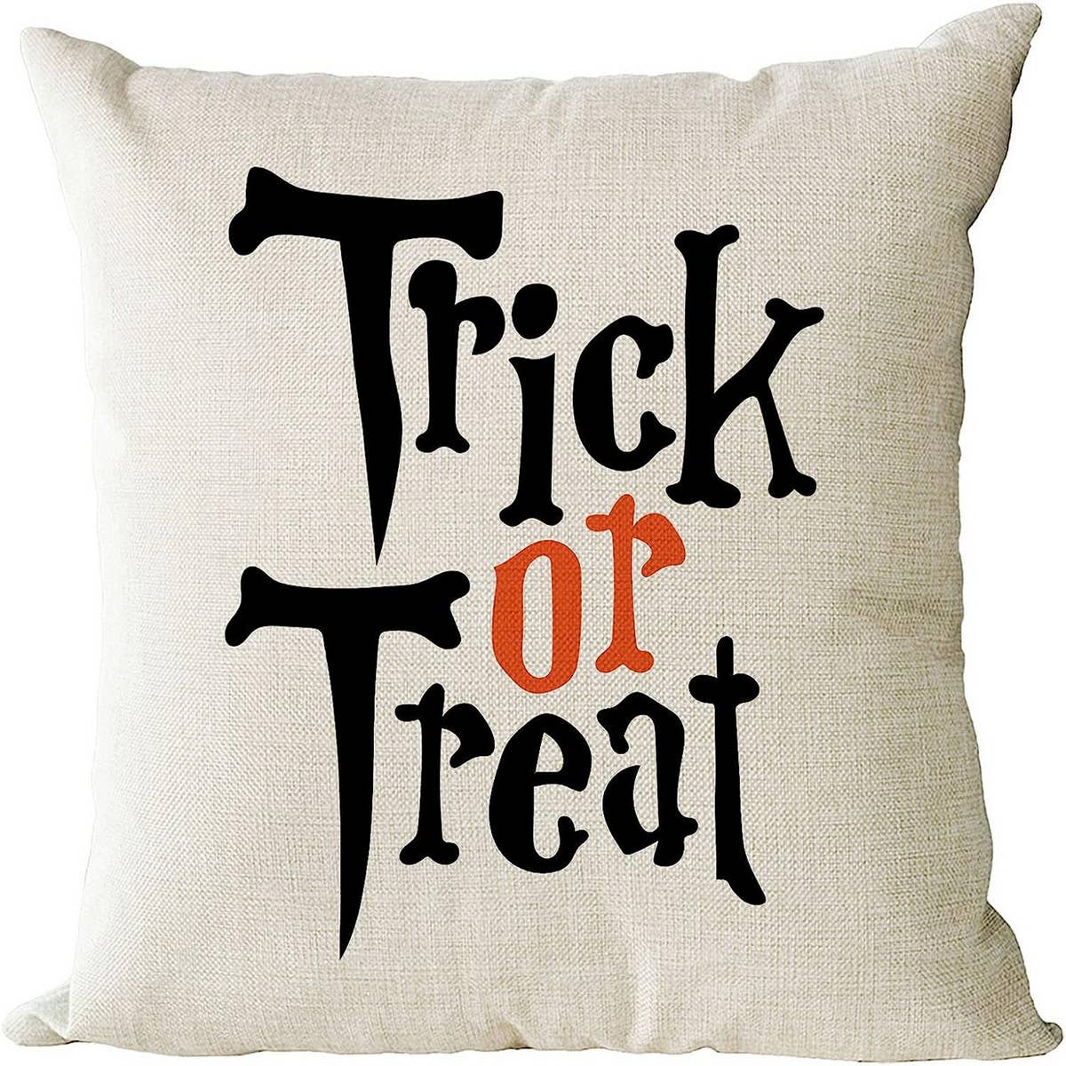 HALLOWEEN ORANGE PUMPKIN HEAD PILLOWCASE