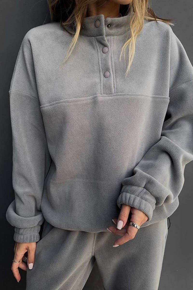 CWSTB1355_POLAR FLEECE TOP AND PANTS TWO-PIECE SET