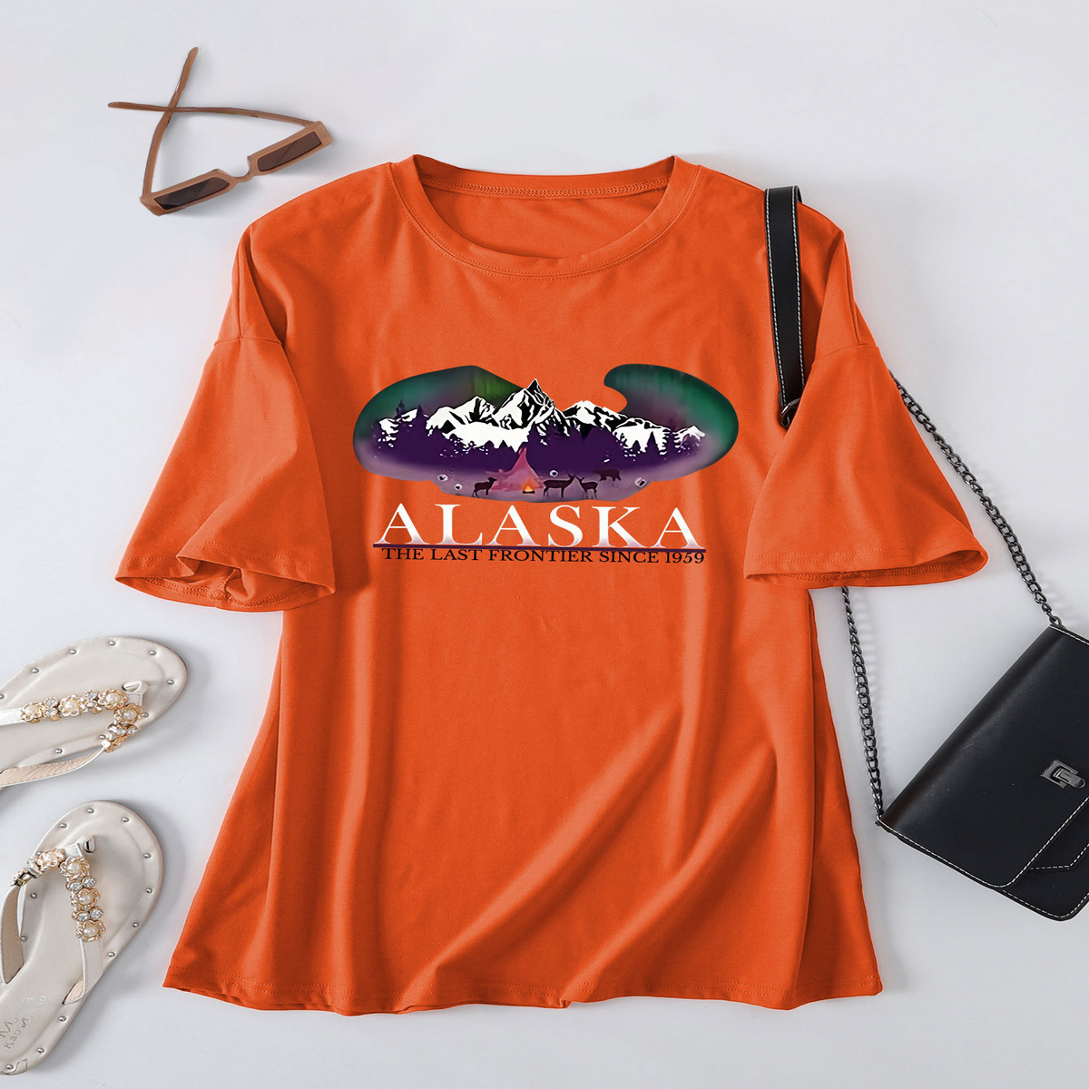 Trendy Plus Size T-Shirt for Women, Loose Fit