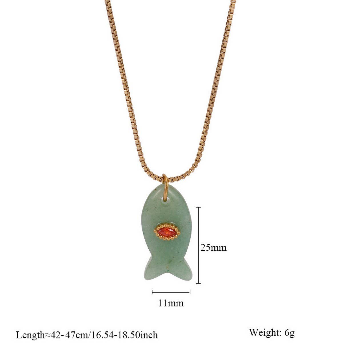 Minimal Fish Pendant Necklace for Beach