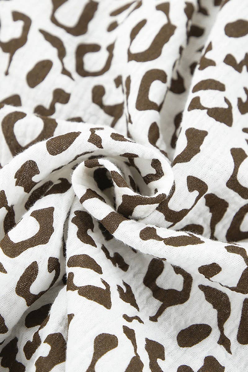 CWSPJ0391_LEOPARD PRINT PAJAMAS THREE-PIECE SET