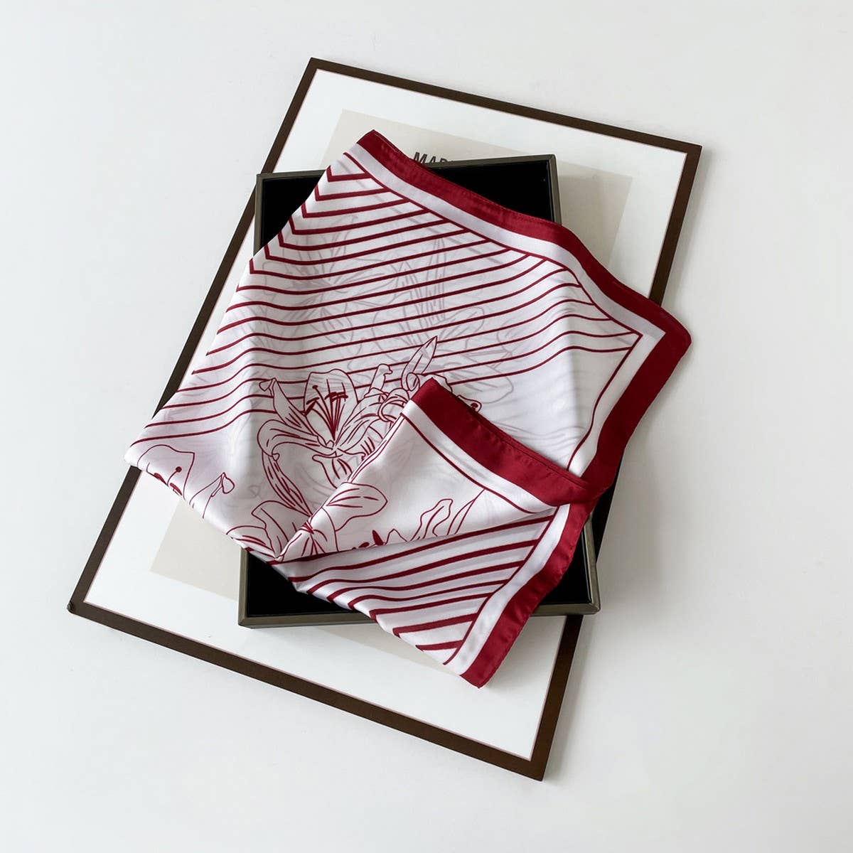 Satin Scarf - Simple Premium Lightweight Square