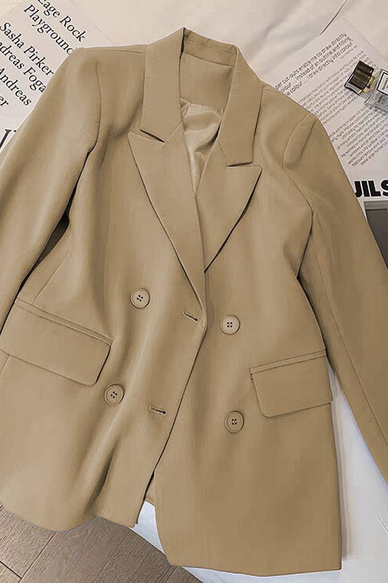 CWOBL0140_SOLID COLOR LONG SLEEVE BUTTON LAPEL BLAZER