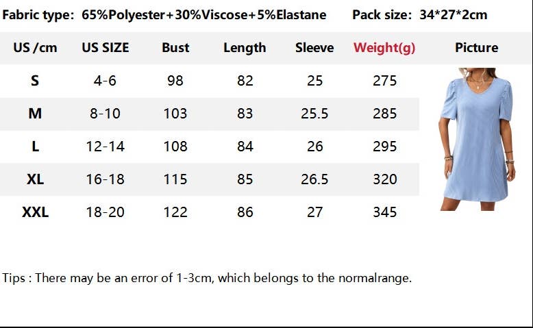 CWDSD7272_CONTRAST TWIST STRIPE PUFF SLEEVE MIDI DRESS